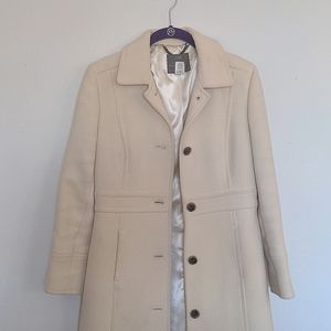 J. Crew Cream Lady Day Coat (4P)